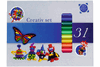 Crea-Point Modellierknete-Kreativ-Set, 12 Farben und 31 Teile