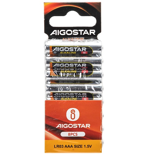 AAA LR03 MICRO 1.5V Batteries (Alcaline) 8 pieces