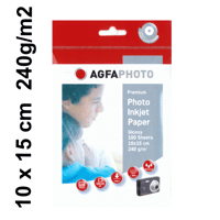 AGFAPHOTO Fotopapier Silver Line 240 gsm, 10 x 15cm  100 Blatt Super Photo Glossy