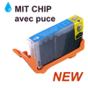 Tintenpatrone cyan, 150 Seiten NEW ! MIT Chip.