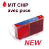 Tintenpatrone rot, 150 Seiten NEW ! MIT Chip.