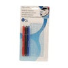 CD/DVD Marker 3 St�ck (blau/schwarz/rot) mit Beschriftungsschablone