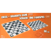 Riesen-Schach- und Damespiel aus Schaumstoff, ca. 120cm x 120cm, 96-teilig