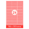 Selbstklebe-Etiketten, A4, 70 x 37.1 mm, 2400 Stk.