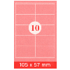Selbstklebe-Etiketten, A4, 105 x 57 mm, 1000 Stk.