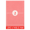 Selbstklebe-Etiketten, A4, 210 x 148.5 mm, 200 Stk.