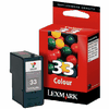Original Lexmark Nr.33 Tintenpatrone Color, ca. 190 Seiten