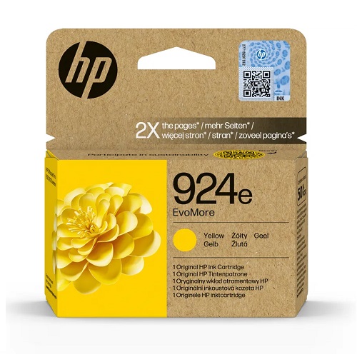 HP 4K0U9NE originale Tintenpatrone Nr. 924e XL yellow, 800 Seiten