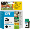 Original HP Nr.26 Tintenpatrone Black, 40 ml.