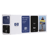 Original HP Tintenpatrone Nr.81 Black, 680 ml.