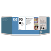 Original HP Tintenpatrone Nr.90 Black, 400 ml.