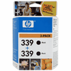 Doppelpack Original HP Nr.339 Tintenpatrone Black, 2 x 21 ml.
