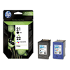 Original HP Nr.21/22 Multipack black/color, 150/140 Seiten