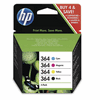 Original HP Combopack 364 Black, Cyan, Magenta und Yellow Tintenpatronen 300/250 Seiten