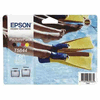 Original Epson Bundle 4 Tintenpatronen CMYBK + 50 Blatt A6