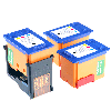 Snap & Print Starter-Pack 3x Tintenpatrone farbig, 17ml
