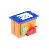 Snap & Print Tintentank farbig, 17ml (Funktioniert nur mit dem Druckkopf des Starter-Packs)