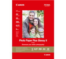 CANON Photo Paper Plus 265g A4 InkJet glossy II 20 feuilles, PP201A4