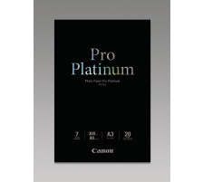 CANON Pro Platinum Photo Paper A3 InkJet glossy 300g 20 feuilles, PT101A3