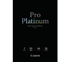 CANON Pro Platinum Photo Paper A4 InkJet glossy 300g 20 feuilles, PT101A4