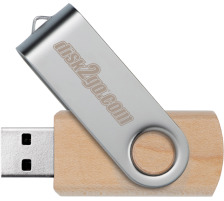 DISK2GO USB-Stick wood 8GB USB 2.0, 30006660