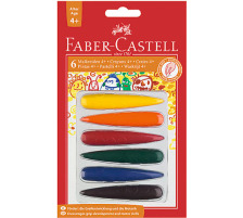 FABER-CASTELL Kreiden Finger 6 Farben Set, 120404