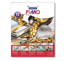 FIMO Blattmetall silber 14x14cm, 878181