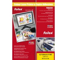 FOLEX Laserfolie CLP A4 selbstklebend 50 Folien, 2999W.050