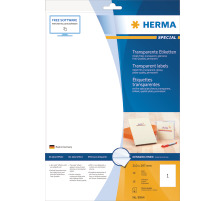 HERMA Folienetiketten 210x297mm transparent 10 St./10 Blatt, 8964