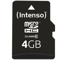 INTENSO micro SDHC Card Class 10 4GB, 3413450
