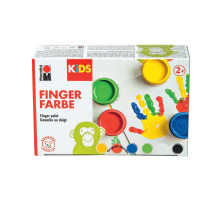 MARABU Kids Fingerfarben 6 Farben, 030300081