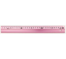 NT Lineal Alu 30cm pink, 65416