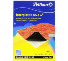 PELIKAN Papier de carbone 1022G A4 entre plastique 10 feuilles, 401026