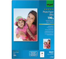 SIGEL InkJet Photo Paper A4 190g,matt, blanc 50 feuilles, IP669