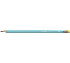 STABILO Bleistift 160 mit Gummi HB hellblau, 2160/02HB