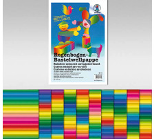 URSUS Regenbogen-Karton 23x33cm farbig ass. 10 Blatt, 9280099