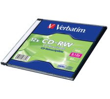 VERBATIM CD-RW Jewel 80MIN/700MB 8-12x 10 Pcs, 43148