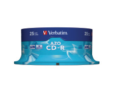 VERBATIM CD-R Spindle 80MIN/700MB 52x crystal 25 Pcs, 43352