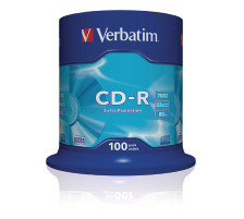 VERBATIM CD-R Spindle 80MIN/700MB 52x extra Protection 100 Pcs, 43411