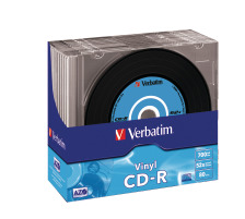 VERBATIM CD-R Slim 80MIN/700MB 52x Vinyl 10 Pcs, 43426