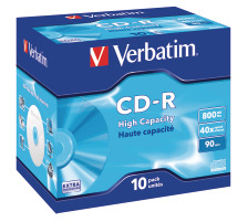 VERBATIM CD-R Jewel 90MIN/800MB 48x 10 Pcs, 43428