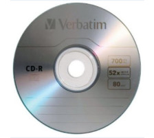VERBATIM CD-R Spindle 80MIN/700MB 52x 10 Pcs, 43437