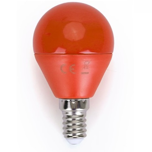 Lampe LED E14, 4 watt (correspond  env. 30 watt), orange