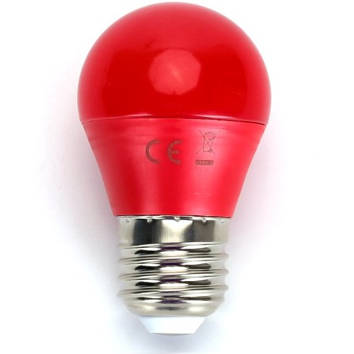 Lampe LED E27, 4 watt (correspond  env. 30 watt), rouge