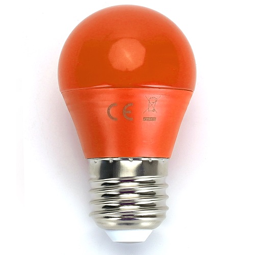 Lampe LED E27, 4 watt (correspond  env. 30 watt), orange