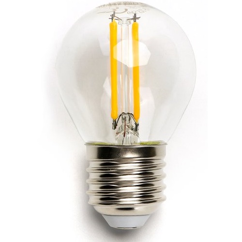 Lampe LED E27, 4 watt (correspond  env. 55 watt), blanc chaud