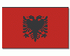 Albanien Fahne 90 x 150 cm. mit Oesen