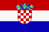 Kroatien Fahne 90 x 150 cm. mit Oesen
