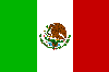 Mexiko Fahne 90 x 150 cm. mit Oesen