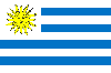 Uruguay Fahne 90 x 150 cm. mit Oesen